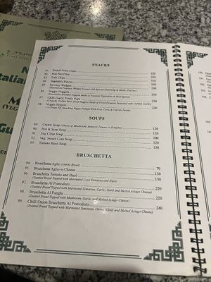 Menu  at Nick's Italian Kitchen in Dharamshala