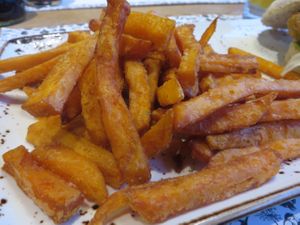 sweet potato fries (vegan) at Jay & Jay in Saarbrucken