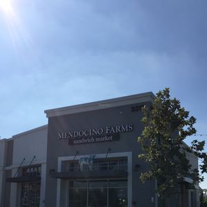 view from the parking lot, right next to whole foods! at Mendocino Farms in Brea