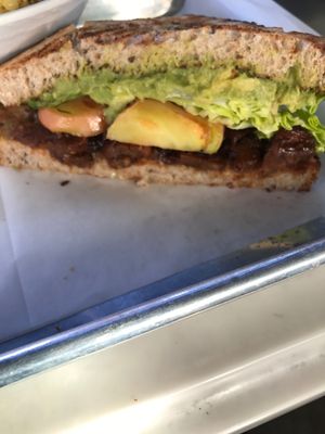 TLT - Tempeh, Lettuce, Tomato (and avocado) at Mendocino Farms in Brea