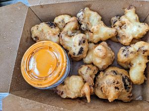 Buffalo Cauliflower Wings. at The Beer Plant in Austin