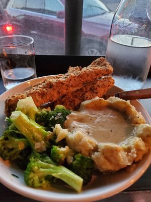Chkin fried steak at The Beer Plant in Austin