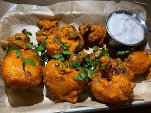 Cauliflower Wings appetizer at The Beer Plant in Austin