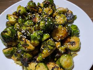 Brussels Sprouts appetizer at The Beer Plant in Austin