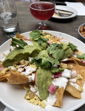 Chilaquiles at The Beer Plant in Austin