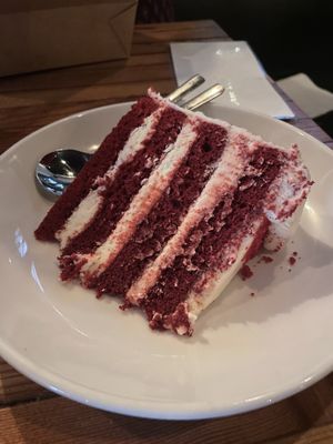 Red velvet cake   at The Beer Plant in Austin