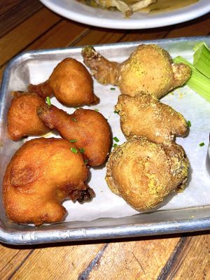 Buffalo and lemon pepper cauliflower wings  at The Beer Plant in Austin