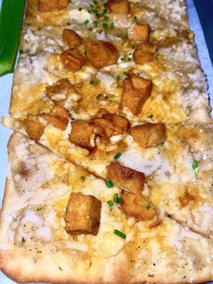 Buffalo chicken flatbread  at The Beer Plant in Austin