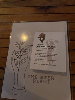 Brunch menu and times   at The Beer Plant in Austin