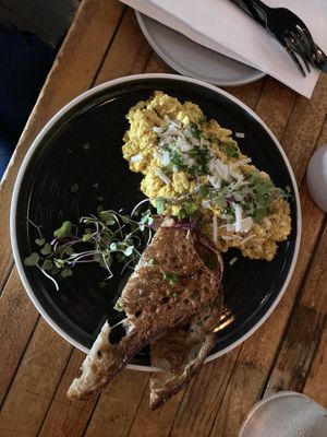 Tofu scramble  at The Beer Plant in Austin