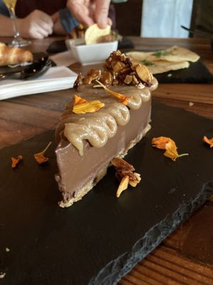Chocolate gateaux  at The Beer Plant in Austin
