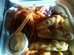 hops and chips at The Beer Plant in Austin
