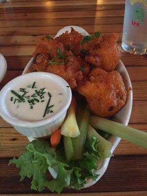 Spicy Cauliflower wings at The Beer Plant in Austin