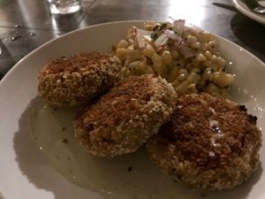 ‘Crab cakes’ at The Beer Plant in Austin