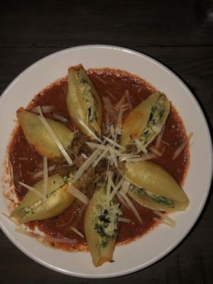 stuffed shells special at The Beer Plant in Austin