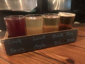 Cider flight  at The Beer Plant in Austin
