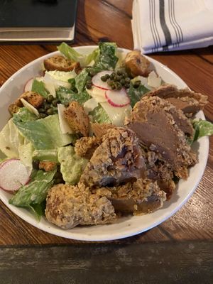 Chicken Caesar salad at The Beer Plant in Austin