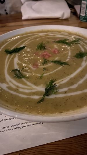 Golden Beet Borcht at The Beer Plant in Austin