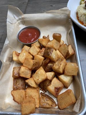 Their fries and ketchup are awesome!  at The Beer Plant in Austin