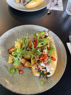 Jackfruit Bahn mi - so good!! at Hoo Gah in Bendigo