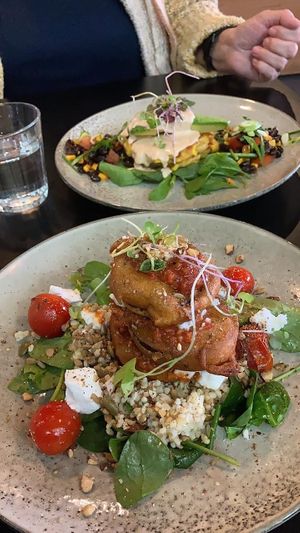 Vegan special: eggplant in chickpea batter at Hoo Gah in Bendigo
