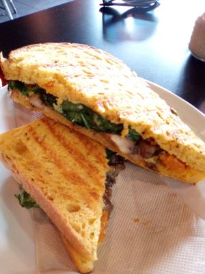 Vegan veg toastie at Hoo Gah in Bendigo