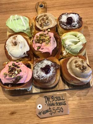 Sweet vegan scrolls. So delish! at Hoo Gah in Bendigo