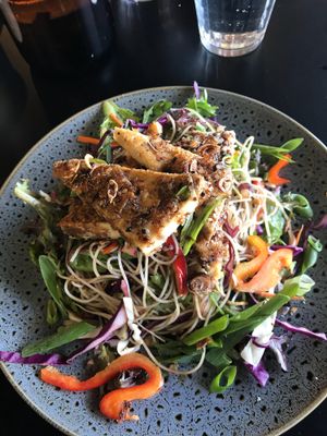 Panko and sesame crusted tofu. Really yummy! at Hoo Gah in Bendigo