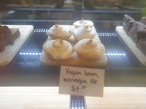 Vegan lemon meringue!!! at Hoo Gah in Bendigo