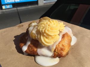 Apple custard scroll  at Hoo Gah in Bendigo