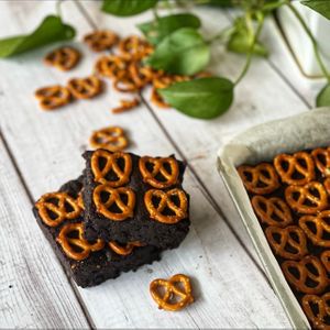 Salted Caramel Pretzel Brownie at Sprout Korea Natural Whole Food Service in Seoul