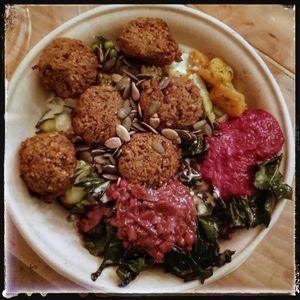 Nordic meatballs with extra balls! at SLA - Middenweg in Amsterdam