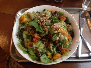 Indian tempeh and quinoa salad at SLA - Middenweg in Amsterdam