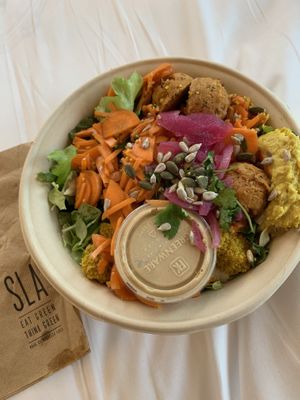 Sweet&Spicy Falafel Salad at SLA - Middenweg in Amsterdam