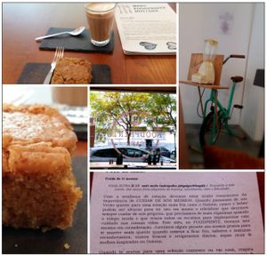 Foodprintz Cafe collage of photos by MealMeditation Blog
 at Foodprintz Cafe in Lisbon
