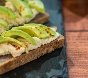 Vegan Avocado and Ricotta Toast at Foodprintz Cafe in Lisbon