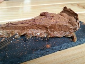 avocado chocolate pie at Foodprintz Cafe in Lisbon