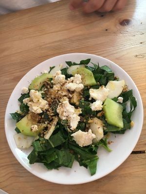 best salad I ever had  at Foodprintz Cafe in Lisbon