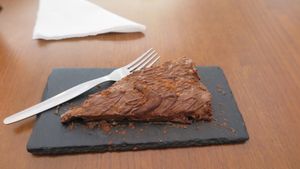 Chocolate Avocado Cake at Foodprintz Cafe in Lisbon