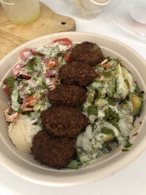 Falafel Bowl at ANZO in Boynton Beach