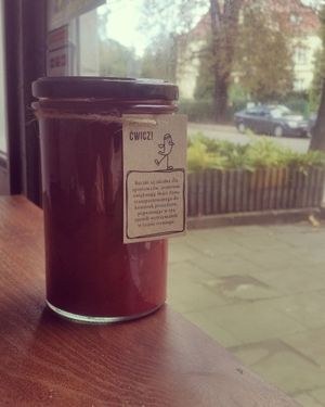 Cold-Pressed beet, carrot and ginger juice  at Raw Nest in Krakow