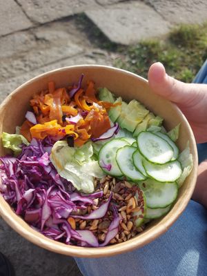 NO MORE FISH🌟🌟🌟🌟🌟 + Mustard dressing. Super fresh at Raw Nest in Krakow