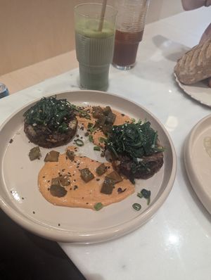 Aubergine Dish (eggplant, potato, gherkins) at Raw Nest in Krakow