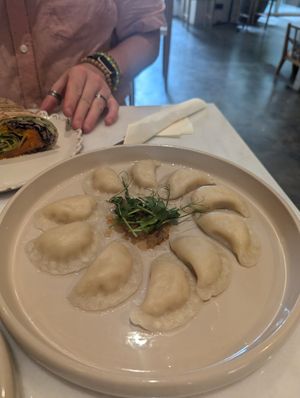 Dumplings - tofu at Raw Nest in Krakow