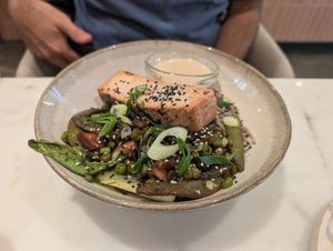 Miso bowl at Raw Nest in Krakow