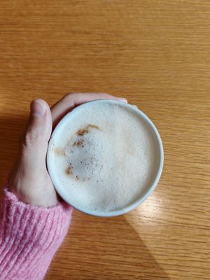 Latte at Raw Nest in Krakow