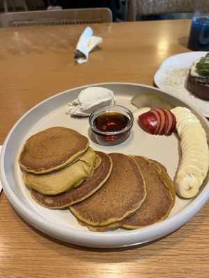 Sweet Potato Pancakes  at Raw Nest in Krakow