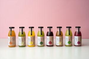 organic cold pressed juices at Raw Nest in Krakow