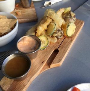 tempura veggies at Green House Cafe in Fargo