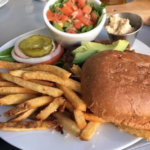 garden burger at Green House Cafe in Fargo